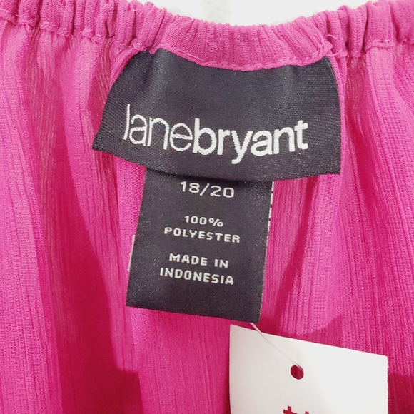 NWT Lane Bryant pink flowy top size 18 / 20 - Picture 4 of 6